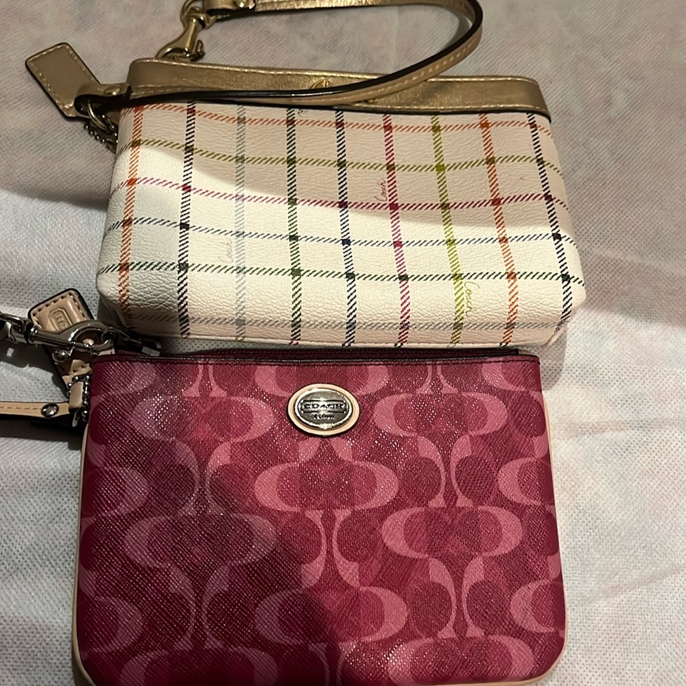 Set of Coach wristlets (Like new)